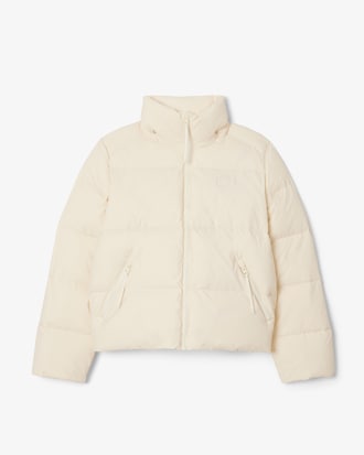 후드 숏 다운 점퍼