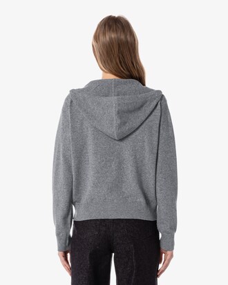 울 후드집업 스웨터