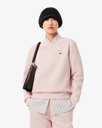 더블페이스 피케 크루넥 스웻셔츠