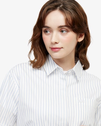 릴렉스핏 스트라이프 포플린 셔츠