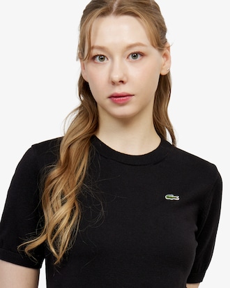 베이직 크루넥 반팔 스웨터