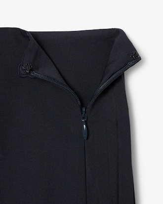 울혼방 플란넬 체크패턴 스커트