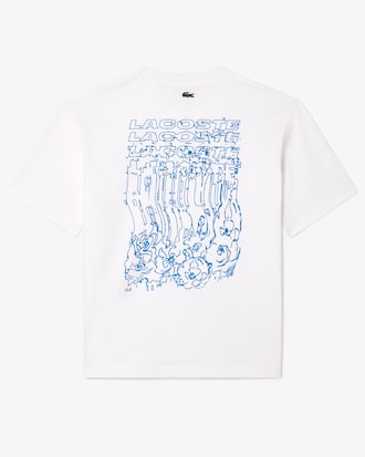 플라워 그래픽 반팔 티셔츠