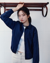 아우터형 타이드 디테일 셔츠