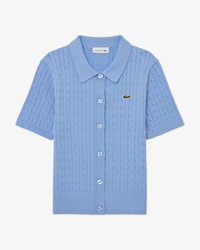 케이블 반팔 폴로 가디건