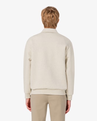 더블페이스 스냅 폴로형 스웻셔츠