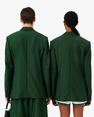 유니섹스 울 트윌 노치드 라펠 재킷