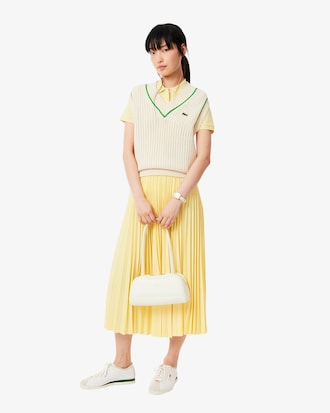 에센셜 롱 플리츠 스커트