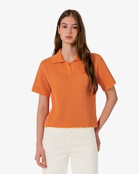 크로셰 스웨터 폴로 셔츠