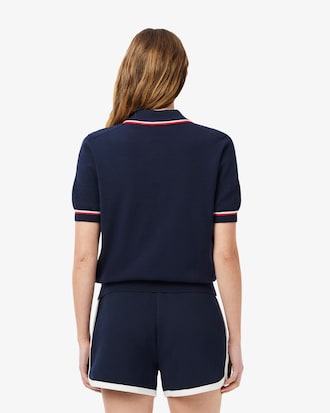 컬러티핑 폴로 스웨터