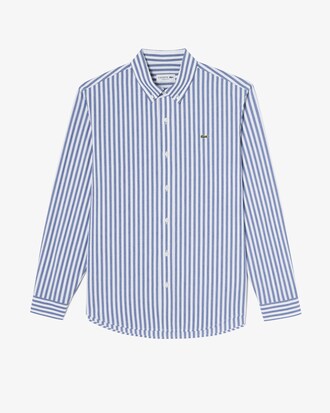 스트라이프 강연 코튼 셔츠