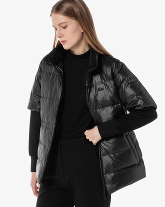 기능성 반팔 다운 점퍼