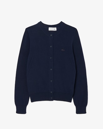 라이트 코튼 크루넥 가디건