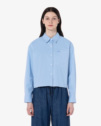 크롭 포켓 셔츠