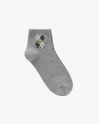 남성 아가일 앵클 양말