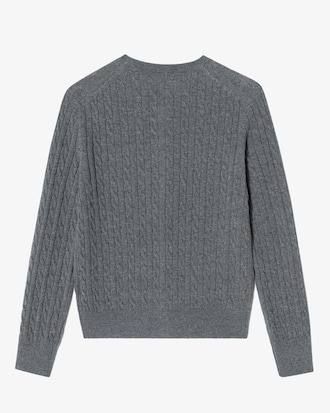 케이블 크루넥 가디건