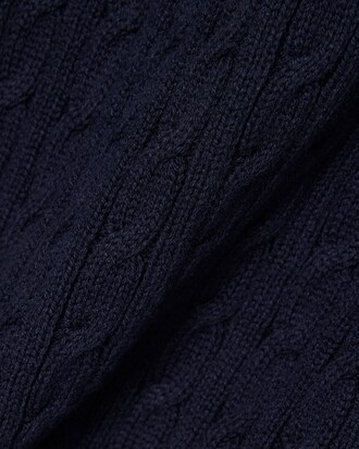 티핑 케이블 반팔 스웨터