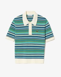 썸머 스트라이프 반팔 폴로 스웨터