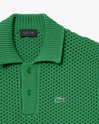 남성 스트라이프 피케 루즈핏 니트 폴로