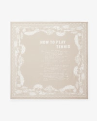 유니섹스 테니스 그래픽 실크 스카프