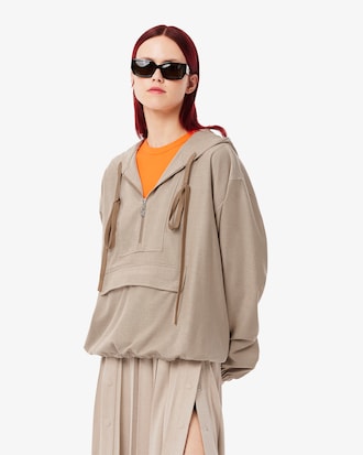 플란넬 후드 탑