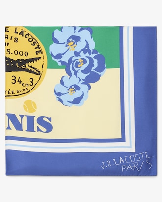 실크 패턴 스카프