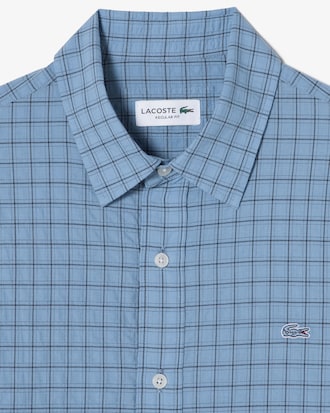 체크 시어서커 셔츠