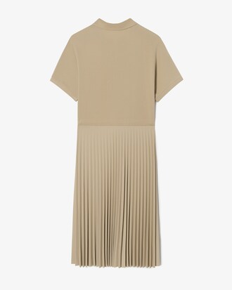 플리츠 반팔 폴로 드레스