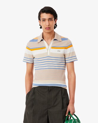 남성 헤비 피케 스트라이프 슬림 폴로
