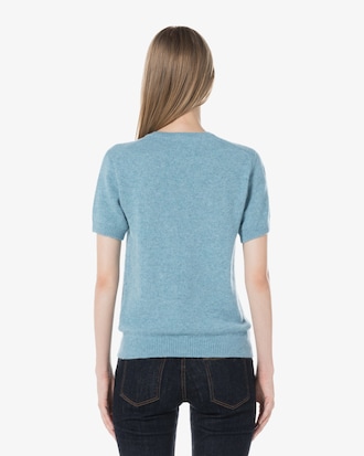 알파카 울 반팔 스웨터