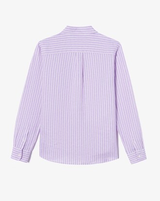 스트라이프 린넨셔츠