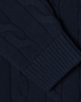 케이블 V넥 가디건