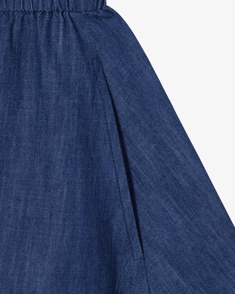 데님라이크 반팔 셔츠 드레스