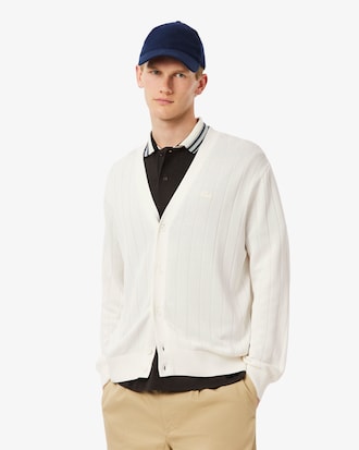 코튼 립 가디건