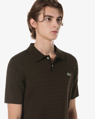 케이블 반팔 폴로