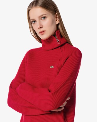 사선 하프짚업 스웨터