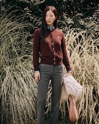 케이블 크루넥 가디건