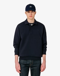 더블페이스 스냅 폴로형 스웻셔츠