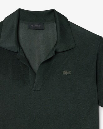 남성 샤이니 허니콤 피케 슬림 니트 폴로