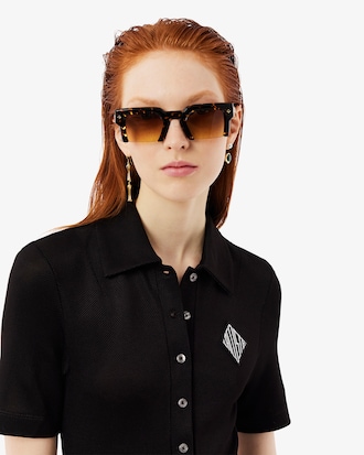 슬림핏 폴로 롱 드레스