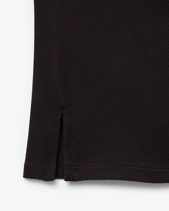 샤이니 피케 긴팔 폴로 셔츠