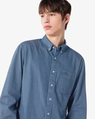 포켓 데님 셔츠
