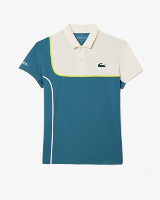 테니스 라인 포인트 반팔 폴로