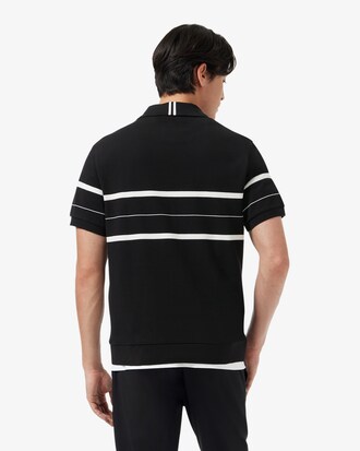 CHEST 스트라이프 오픈카라 폴로