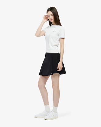 테니스 대각선 지퍼 카라 폴로 셔츠