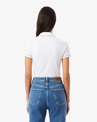 슬림핏 파이핑 디테일 폴로 셔츠