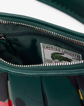 런웨이 스몰 렝글렌 크록 프린트 레더백