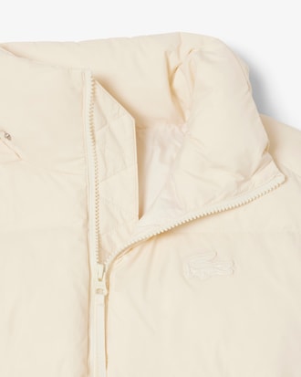 후드 숏 다운 점퍼