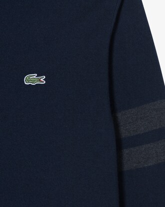 크루넥 소매팁 가디건