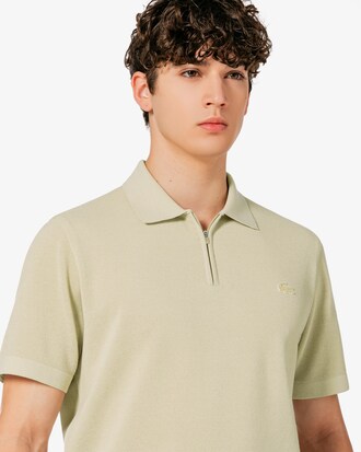 골프 투톤 반집업 스웨터